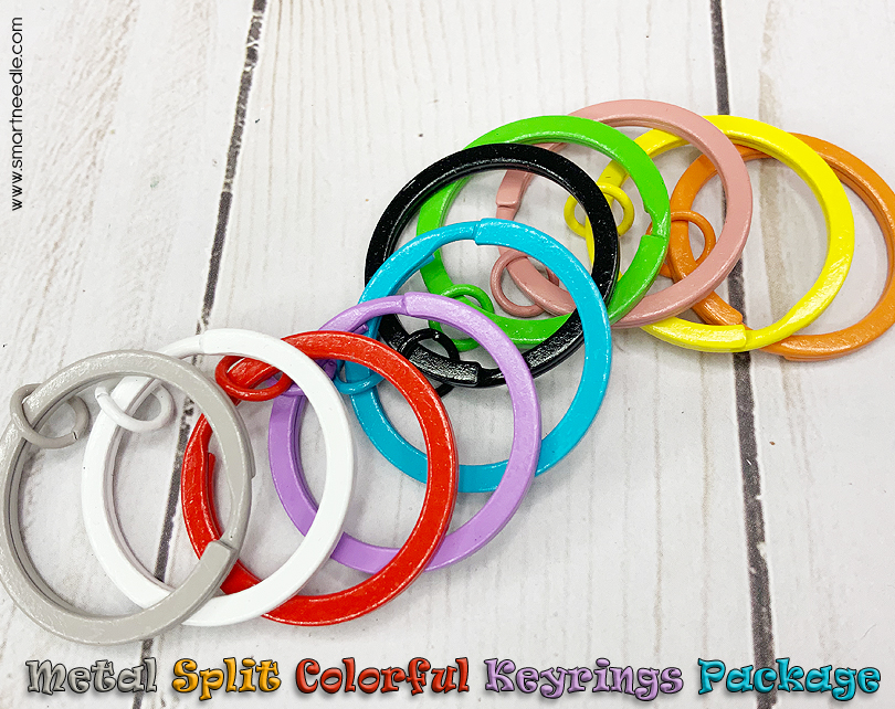 Metal Split Colorful Keyrings Package - Smart Needle